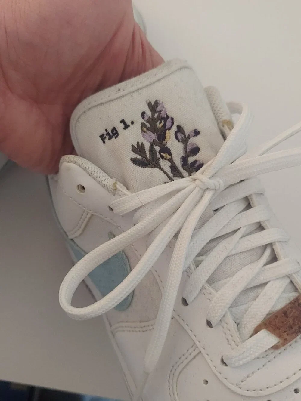 Nike Air Force 1s, Indigo colorway (2021), size 9.5
